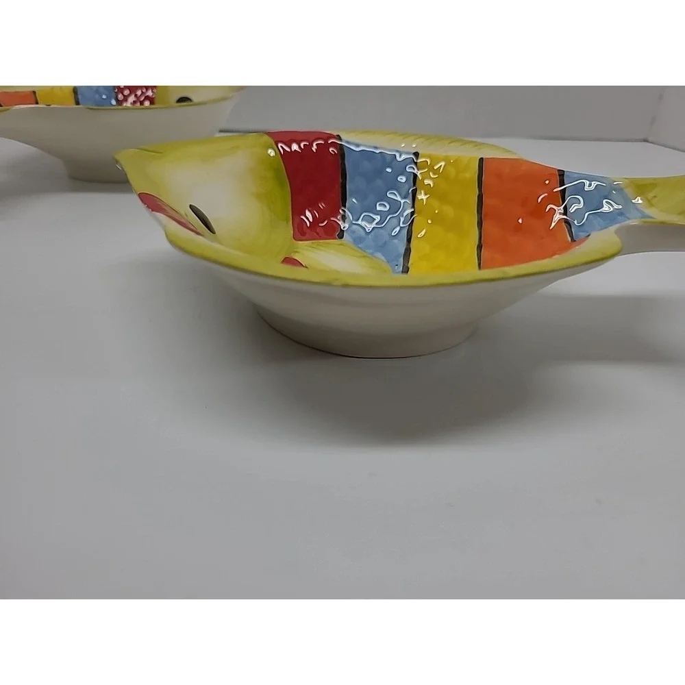 (2) Pier 1 Imports Fish Bowl Dish 7